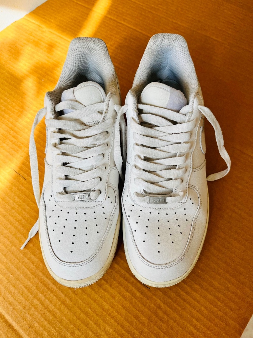 Nike Air Force 1 Low White Men's Sneakers, Size 9